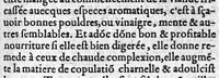 An illustration from Regime de vivre, et conservation du corps humain, auquel est amplement discouru des choses naturelles, et de tous vivres qui sont communement en usage, avec plusieurs receptes bien approuvées, le tout nouvellement recueilly des bons autheurs, tant anciens que modernes (1561)