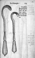 An illustration from Dix livres de la chirurgie avec le Magasin des Instrumens necessaires à icelle. Par Ambroise Paré, premier Chirurgien du Roy et juré à Paris (1564)
