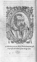 An illustration from Administrations anatomiques de Claude Galien. Traduictes fidelement de Grec en François, par M. Jaques Dalechamps, docteur en Medicine, et lecteur ordinaire de Chirurgie à Lyon. Corrigees en infinis passages avec extreme diligence du traducteur, (1572)