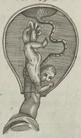 An illustration from Le chemin frayé et infaillible aux accouchemens, qui servira de flambeau aux sages-femmes, pour les éclairer en leurs operations, cachées dans les plus obscures cavernes de la matrice. Le tout enrichi de diverses figures... (1689)