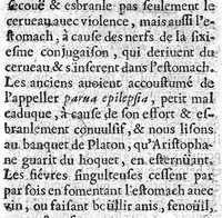 An illustration from Les Aphorismes, trad. par J. Vigier,... (1666)
