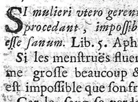 An illustration from Les Aphorismes, trad. par J. Vigier,... (1666)