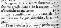 An illustration from Les Aphorismes, trad. par J. Vigier,... (1666)