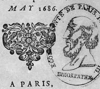 An illustration from Journal de médecine, ou Observations des plus fameux médecins, chirurgiens et anatomistes de l'Europe, tirées des journaux des pays étrangers, et autres mémoires particuliers (1686)