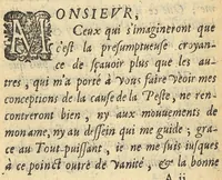 An illustration from Traicté de la peste...avec des remedes preservatifs (1623)