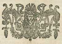 An illustration from Les Oeuvres de Jacques et Paul Contant pere et fils maistres apoticaires de la ville de Poictiers. Divisées en cinq traictez. 1. Les Commentaires sur Dioscoride. 2. Le Second Eden. 3. Exagoge mirabilium naturae è Gazophylacio. 4. Synopsis plantarum cum ethymologiis. 5. Le Jardin & Cabinet poëtique. Avec les figures des plantes en taille douce. (1628)