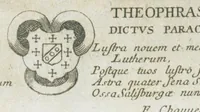 Picture 3 of 12 from Aur. Philip. Theoph. Paracelsi Bombast ab Hohenheim, medici et philosophi celeberrimi, chemicorúmque principis, opera omnia medico-chemico-chirurgica, tribus voluminibus comprehensa. Editio novissima et emendatissima, ad germanica & latina exemplaria accuratissimè collata : variis tractatibus & opusculis summâ hinc inde diligentiâ conquisitis, ut in voluminis primi præfatione indicatur, locupletata : indicibusque exactissimis instructa. Volumen primum, opera medica complectens. (1648), leaf 6