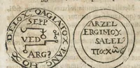 An illustration from Aureoli Philippi Theophrasti Paracelsi Bombast ab Hohenheim medici et philosophi celeberrimi, chemicorúmque principis, operum volumen secundum opera chimica et philosophica ... (1648)