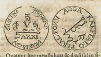 An illustration from Aureoli Philippi Theophrasti Paracelsi Bombast ab Hohenheim medici et philosophi celeberrimi, chemicorúmque principis, operum volumen secundum opera chimica et philosophica ... (1648)