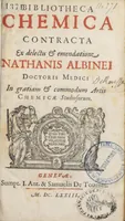 An illustration from Bibliotheca chemica contracta Nathanis Albinei, doctoris medici in gratiam & commodum artis chemicæ studiosorum.‎ [Suivi de :] Novum lumen chemicum, e naturæ fonte et manvali experientia depromptum. Cui accessit tractatus De sulphure. Auctoris anagramma, divi leschi genus amo. [Suivi de :] Enchiridion physicæ restitutæ. In quo verus naturæ concentus exponitur, plurimique antiquæ philosophiæ errores per canones & certas demonstrationes dilucide aperiuntur. Tractatus alter inscriptus Arcanum hermeticæ philosophiæ opus : in quo occulta naturæ & artis circa lapidis philosophorum materiam & operandi modum canonice & ordinate fiunt manifesta. Virumque opus ejusdem auctoris anonymi.‎$aArcanum hermeticæ philosophiæ opus : in quo occulta naturæ et artis circa lapidis philosophorum materiam & operandi modum canonice & ordinate fiunt manifesta. Opus ejusdem authoris anonymi.‎ (1673)