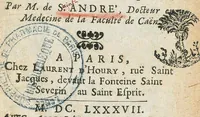 An illustration from Entretiens sur l'acide et sur l'alkali. Avec un examen de quelques reflexions de M. Boyle sur ces principes. & Une réponse à une lettre de M. Saunier docteur en medecine, touchant la nature de ces deux sels. Seconde edition, reveuë & augmentée, par M. de S. André, docteur en medecine de la faculté de Caën. (1687)
