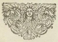 An illustration from Joannis Baptistæ Van Helmont, toparchæ in Royenboch, Pellines, &c. Opvscvla medica inavdita, I. De Lithiasi, II. De Febribus, III. De Humoribus Galeni, IV. De Peste. Editio secunda multò emendatior (1648)