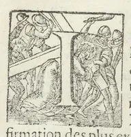 An illustration from Traicté pour la conservation de la santé, et sur la saignee de ce temps, et moyen de remedier aux maladies sans craincte de leur recheute ; avec autres traictez necessaires pour toutes sortes de personnes, en façon & ordre non encore veus, & selon la doctrine des anciens medecins grecs, arabes, latins & françois. ‎Augmenté d'un traicté de Galien, de l'alictement des malades. Apologie contre Jean Terud, fils de Louys, medecin de Paris. Examen du livre intitulé Medecin charitable. Traicté de la physiognomie, avec les figures propres, qui sont au nombre de 53. Dedié à Messieurs les Parisiens, & pourquoy ? Par David L'Aigneau provençal, conseiller & medecin ordinaire du Roy. Troisiesme edition, fort augmentée, vires acquirit eundo. (1650)