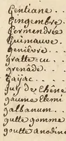 An illustration from Matière médicale ou médecine curative ou sont renfermés les drogues simples et composées que l'on employe journellement dans les hopitaux de la Charité (1700)