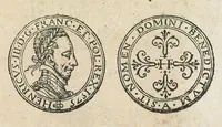An illustration from Les edicts et ordonnances des roys de France depuis s. Loys iusques a present : avec les verifications, modifications, et declarations sur icelles : divisees en quatre tomes, par Antoine Fontanon, advocat en la Cour de Parlement de Paris : et par luy augmentées de plusieurs belles ordonnances, anciennes & nouvelles, reduictes en leur vray ordre selon la nature des matieres. (1580)
