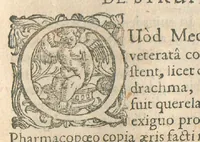 An illustration from Animadversiones in pharmacopoeiam Augustanam et annexam ejus mantissam, sive pharmacopoeia Augustana reformata, in qua vera et accuratissima methodo medicamentorum simplicium & compositorum praeparationes tam dextre traduntur, ac insuper antiquorum errores deteguntur, ut inde servatis & exaltatis simplicium medicaminum facultatibus, instrumenta multo aptiora medico evadant, quibus Cito, Tuto & Jucunde affectus humanum corpus infestantes propulsari queant. Nunc tertium revisa, plurimis locis adaucta, inque lucis edita, cum annexa appendice, Opera & studio Joannis Zwelferi Palatini M.D. (1667)