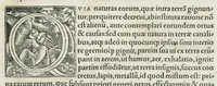 An illustration from Georgii Agricolae De ortu & causis subterraneorum, lib. V. De natura eorum quæ effluunt ex terra, lib. IIII. De natura fossilium, lib. X. De ueteribus & nouis metallis, lib. II. Bermannus, siue De re metallica dialogus, lib. I. Interpretatio Germanica vocum rei metallicæ, addito duplici indice, altero rerum, altero locorum. Omnia ab ipso authore, cum haud pœnitenda acessione, recens recognita. (1558)
