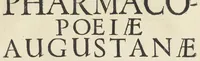 An illustration from Pharmacopoeiæ Augustanæ restitutæ ab ejus autore, Luca Schröckio, Luc. fil. medicinæ doctore, & in patriâ physico, suscepta defensio. Qua imprimis Dn. D. Friderici Hoffmanni argumentis, in clave pharmaceutica Schröderiana, contra prædictum dispensatorium, pro Zuelferi defensione, prolatis respondetur ; simulque cujusdam ficto nomine vocati Philonis Nasturtii postscriptum, & hanc respiciens Schmuziana antithesis excutitur. (1675)