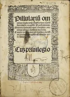 An illustration from Pillulariu[m] omnibus medicis q[uam] necessarium clarissimi docto. Magistri Panthaleonis. Summa lacticiniorum completa omnibus idonea ejusdem doctoris. Cautele medicorum no[n] inutiles clarissimi doctoris Magistri Gabrielis Zerbi Veronensis. Luz privilegio. (1525)