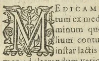 An illustration from Synopsis methodica pharmacorum omnium quæ in communi sunt practicantium usu, omnibus qui medicinæ factivæ studio tenentur, utilissima : in duos libros diducta. Authore Nicolao Dacier Trecensi, in celeberrima Monspeliensi Academia doctore medico. (1614)