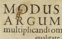 Picture 1 of 2 from Alchymiæ complementum, et perfectio seu Modus et processus argumentandi, sive multiplicandi omnes lapides, & elixera in virtute, sive qualitate, & etiam in quantitate, unà cum projectionis via. Olim à Samuele Nortono Bristollensi inchoatus nunc verò ab Edmundo Deano anglo med. D. medico eboracensi auctior & perfectior editus. Cui accessit Explanatio intentionis philosophorum, cum de decimo loquuntur numero, in quo opus finiri debet : in qua etiam miraculosum ostenditur secretum lapidis animalis ex sanguine humano secundum Georgium Riplæum. Denuò adjuncta est conclusio libri, omnibus sex libris alchymicis prius à nobis editis, æquè ac huic, inserviens terentius. Æquum est ignoscere, quæ sine reprehensione veteres factitarunt, si faciant novi. Idem eum esse quæstum in animum induxi maximum, quam maximè servire vestris commodis. (1630), leaf 5