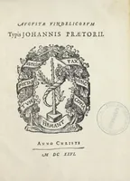 An illustration from Davidis Verbezii Carno-Lubeani philosophi & medici Augustani, Pro Raymundi Mindereri, medici olim Augustani, disquisitione iatrochymica de chalcantho, ad Dodecaporii chalcanthini Petri Castelli philos. & medici Romani, partem priorem responsio. Quâ simul Aetii Cleti Signini medici, Disputatio de chalcantho, in R. Mindererum potissimùm Romæ edita, examinatur. (1626)