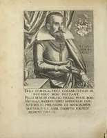 An illustration from Tripus aureus, hoc est, Tres tractatus chymici selectissimi, nempe I. Basilii Valentini, ordinis monachi, Germani, Practica una cum 12. clavibus & appendice, ex Germanico ; II. Thomæ Nortoni, angli philosophi Crede mihi seu ordinale ante annos 140. ab authore scriptum, nunc ex Anglicano manuscripto in Latinum translatum, phrasi cujusque authoris ut & sententia retenta ; nunc ex Anglicano manuscripto in Latinum translatum, phrasi cujusque authoris ut & sententia retenta; III. Cremeri cujusdam abbatis Westmonasterienses Angli Testamentum, hactenus nondum publicatum, nunc in diversarum nationum gratiam editi, & figuris cupro assabre incisis ornati operâ & studio Michaelis Maieri Phil. & Med. D. Com. P. &c (1618)