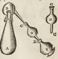 An illustration from Miracula chymica et mysteria medica. Libris quinque enucleata, quorum summam pagina versa exhibet. Studio et opera Philippi Mulleri Froburg. Brisgoi, philosoph. & med. D. (1651)