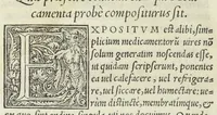 An illustration from Apparatus et delectus simplicium medicamentorum. De compositione medicamentorum secundum genera, ex Paulo Aegineta. De compositione medicamentorum secundum genera universalis methodus, ex Galeno. Omnia nunc primùm ædita, cùm medicis, tum pharmacopolis omnib. apprimè necessaria, auctore Conrado Gessnero Tigurino. (1542)