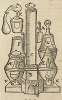 An illustration from Theatrum chemicum, præcipuos selectorum auctorum tractatus de chemiæ et lapidis philosophici antiquitate, veritate, jure, præstantia, & operationibus, continens : in gratiam veræ chemiæ, & medicinæ chemicæ studiosorum (ut qui uberrimam inde optimorum remediorum messem facere potuerunt) congestum, & in sex partes seu volumina digestum ; singulis voluminibus, suo auctorum et librorum catalogo primis pagellis : rerum verò & verborum indice postremis annexo. Volumen primum. (1659)