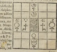 An illustration from Theatrum chemicum, præcipuos selectorum auctorum tractatus de chemiæ et lapidis philosophici antiquitate, veritate, jure, præstantia, & operationibus continens : in gratiam verae chemiae, et medicinæ chemicæ studiosorum (ut qui uberrimam inde optimorum remediorum messem facere potuerunt) congestum, & in tres partes seu volumina digestum ; singulis voluminibus, suo auctorum et librorum catalogo primis pagellis : rerum vero & verborum indice postremis annexo. Volumen secundum (1602)