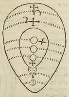 An illustration from Theatrum chemicum, præcipuos selectorum auctorum tractatus de chemiæ et lapidis philosophici antiquitate, veritate, jure, præstantia, & operationibus continens : in gratiam verae chemiae, et medicinæ chemicæ studiosorum (ut qui uberrimam inde optimorum remediorum messem facere potuerunt) congestum, & in tres partes seu volumina digestum ; singulis voluminibus, suo auctorum et librorum catalogo primis pagellis : rerum vero & verborum indice postremis annexo. Volumen secundum (1602)