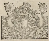 An illustration from Theatrum chemicum, præcipuos selectorum auctorum tractatus de chemiæ et lapidis philosophici antiquitate, veritate, jure, præstantia, & operationibus continens : in gratiam veræ chemiae, et medicinæ chemicæ studiosorum (ut qui uberrimam inde optimorum remediorum messem facere potuerunt) congestum, & in tres partes seu volumina digestum ; singulis voluminibus, suo auctorum et librorum catalogo primis pagellis : rerum verò & verborum indice postremis annexo. Volumen quartum (1613)