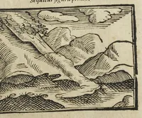 An illustration from Theatri chemici volumen sextum, theologies, medicis, et tam vulgaribus quam hermeticæ, chemiæ studiosis utilissimum, praecipuos selectorum auctorum huius seculi tractatus de chemia & lapidis philosophici antiquitate, veritate jure præstantia & operationibus continens, ex Germanica & Gallica lingua in latinam translatum per Johannem Jacobum Heilmannum bipontino-palatinum M.D. (1661)