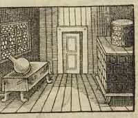 An illustration from Theatri chemici volumen sextum, theologies, medicis, et tam vulgaribus quam hermeticæ, chemiæ studiosis utilissimum, praecipuos selectorum auctorum huius seculi tractatus de chemia & lapidis philosophici antiquitate, veritate jure præstantia & operationibus continens, ex Germanica & Gallica lingua in latinam translatum per Johannem Jacobum Heilmannum bipontino-palatinum M.D. (1661)