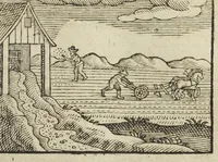 An illustration from Theatri chemici volumen sextum, theologies, medicis, et tam vulgaribus quam hermeticæ, chemiæ studiosis utilissimum, praecipuos selectorum auctorum huius seculi tractatus de chemia & lapidis philosophici antiquitate, veritate jure præstantia & operationibus continens, ex Germanica & Gallica lingua in latinam translatum per Johannem Jacobum Heilmannum bipontino-palatinum M.D. (1661)