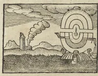 An illustration from Theatri chemici volumen sextum, theologies, medicis, et tam vulgaribus quam hermeticæ, chemiæ studiosis utilissimum, praecipuos selectorum auctorum huius seculi tractatus de chemia & lapidis philosophici antiquitate, veritate jure præstantia & operationibus continens, ex Germanica & Gallica lingua in latinam translatum per Johannem Jacobum Heilmannum bipontino-palatinum M.D. (1661)