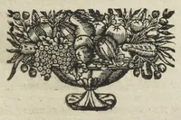 An illustration from Angeli Salæ Vicentini chymiatri candidissimi et archiatri megapolitani. Opera medico-chymica quæ extant omnia. Frustulatim hactenus diversisque linguis excusa, nunc in unum collecta latinoque idiomate edita. Editio postrema auctior & emendatior, In qua præter correctionem crassissimorum errorum plusquam mille locis commissorum in nouissima editione Francofurtensi, integra capita sparsim Gallicè aut Germanicè expressa, latinitate donata reperies. Huic ultimæ editioni accessit tractatus peculiaris Angeli Salæ de Erroribus pseudochymicorum et galenistarum, multùm desideratus, & nunquam nisi seorsim editus. Addito indice rerum & verborum locupletissimo. (1650)