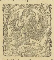 An illustration from D.O.M.A. Alchemia Andreae Libavii Med. D. D. Poet. physici Rotemburg. operâ e dispersis passim optimorum autorum, veterum & recentium exemplis potissimum, tum etiam praeceptis quibusdam operosè collecta, adhibitisque ratione & experimentia, quanta potuit esse, methodo accuratâ explicata, & In integrum corpus redacta ... (1597)