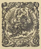 An illustration from D.O.M.A. E rerum natura, experimentia, et autorum praestantium fide studio & labore Andreae Libavii M.D.P. ... (1597)