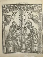 An illustration from Coelum philosophorum seu De secretis naturæ. Liber. Philippo Ulstadio patricio Nirenbergensi. Authore. (1525)