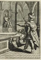 An illustration from Michaelis Majeri viatorium, hoc est, de montibus planetarum septem seu metallorum; tractatus tam utilis, quàm perspicuus, quo, ut indice mercuriali in triviis, vel Adriadnêo filo in labyrintho, seu Cynosurâ in oceano chymicorum errorum immenso, quilibet rationalis, veritatis amans, ad illum, qui in montibus sese abdidit de rubea-petra Alexicacum, omnibus medicis desideratum, investigandum, uti poterit (1651)