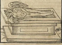 An illustration from Artis auriferae, quam chemiam vocant, volumen secundum. Quod continet Morieni Romani scripta de Re Metallica, atque de occulta summaque antiquorum medicina, cum alijs authoribus, quos versa pagina indicat. (1593)