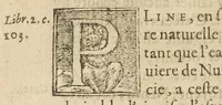 An illustration from Discours et demonstration des ingrediens de la confection d'alkermes reformee, faicte publiquement en presence de Messieurs de la justice & professeurs en l'Université de medecine, par Laurens Catelan, Me. apothycaire en la ville de Montpellier, contre les discours faicts par le s[ieu]r. Jaques Fontaine premier medecin d'Aix en Provence. (1614)