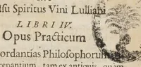 An illustration from Johannis Segeri Weidenfeld. De secretis adeptorum, sive De usu spiritus vini Lulliani libri IV. Opus practicum per concordantias philosophorum inter se discrepantium, tam ex antiquis, quam modernis philosophiæ adeptæ patribus mutuò conciliatis summo studio collectum, & novissimâ concinnè methodo ita digestum, ut vel tyrones possint discernere, vegetabilium, animalium, mineralium præparationes suppositias sophisticasve à veris, sive pro re medica, sive metallicâ, atque sic cavere sibi à vagabundis deceptoribus, imaginariis processibus & suarum pecuniarum dilapidatione. (1685)