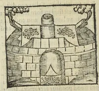An illustration from Cœlum philosophorum, seu liber de secretis naturæ, per Philippum Ulstadium ex variis autoribus accuratè selectus, variísque figuris illustratus. Nunc recèns adjecimus Joan. Anto. Campesii Directorium summæ summarum medicinæ. (1557)