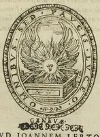 An illustration from Josephi Quercetani medici opera: scilicet, ad Jacobi Auberti vindonis de ortu & causis metallorum contra chymicos explicationem, brevis responsio. De exquisita mineralium, animalium, & vegetabilium medicamentorum spagyrica præparatione & usu, perspicua tractatio. Sclopetarius, sive, de curandis vulneribus, quæ sclopetorum & similium tormentorum ictibus acciderunt, liber. Antidotarium spagyricum adversus eosdem ictus. (1600)
