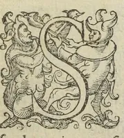 An illustration from Gulielmi Rondeletii doctoris medici, et medicinæ in schola Monspeliensi professoris regii & cancellarii Methodus curandorum omnium morborum corporis humani in tres libros distincta. Ejusdem de dignoscendis morbis. Febribus. Morbo Gallico. De internis & externis. Pharmacopolarum officina. Fucis. Omnia nunc primùm in lucem ædita, & diligentissimè castigata. (1574)