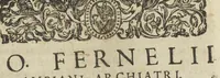 An illustration from Joannis Fernelii Neotericorum principis, et Franciæ archiatri universa medicina : a doctissimo et experientissimo medico diligenter recognita, & ab innumeris mendis & erroribus, quibus priores scatebant editiones repurgata, collatis invicem vetustissimis & optimis exemplaribus. Editio emendatissima. Addita sunt ejusdem Fernelii consilia : & Guliel. Plantii scholia in pharmacopœam seu librum therapeutices septimum. (1627)