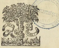 An illustration from Opusculum de sena, planta inter omnes, quotquot sunt, hominibus beneficentissima & saluberrima. Autore Antonio Mizaldo Monluciano, medico. (1574)